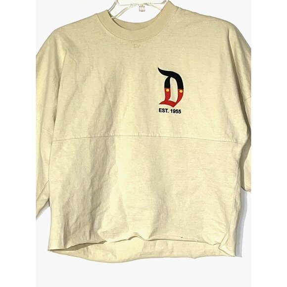 Disney Disneyland Resort Beige Character Letters Spirit Jersey Sweatshirt - Picture 5 of 7